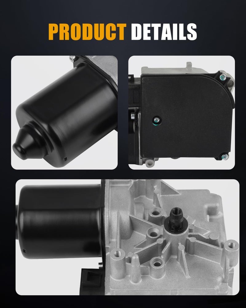 ROADFAR High-Efficiency Front Windshield Wiper Motor - 12V, 5 Pins, Fit for 1995-1997 For Chevrolet Cavalier & For Pontiac Sunfire - Replaces OEM #12363317 - Easy Installation - Image 4